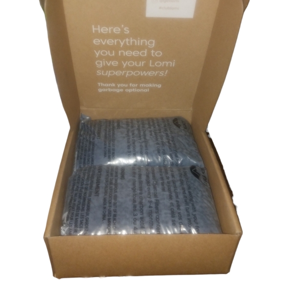 Lomi accessories bundle (2) charcoal filter refills NWT/NIB - Picture 1 of 4